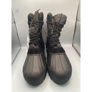 Polar Armor Men's Black Faux Suede Weatherproof Duck Boots Size 10M NWB